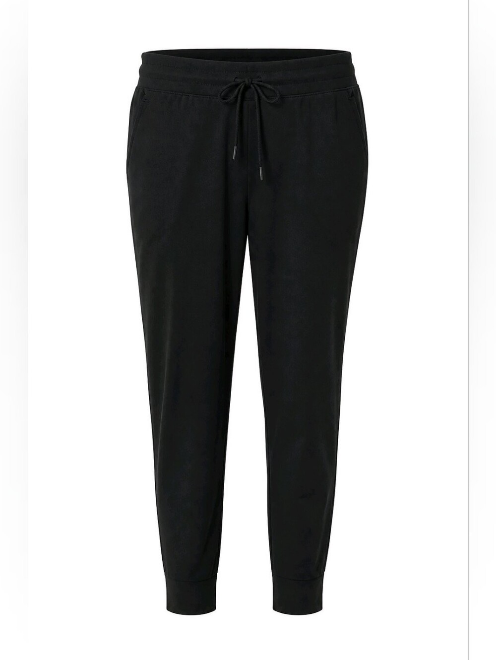Women's M Medium Black Jogger Pants with Drawstring Waist